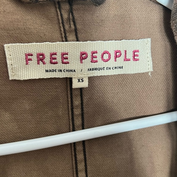 Free people denim leopard jacket size XS - Picture 2 of 3